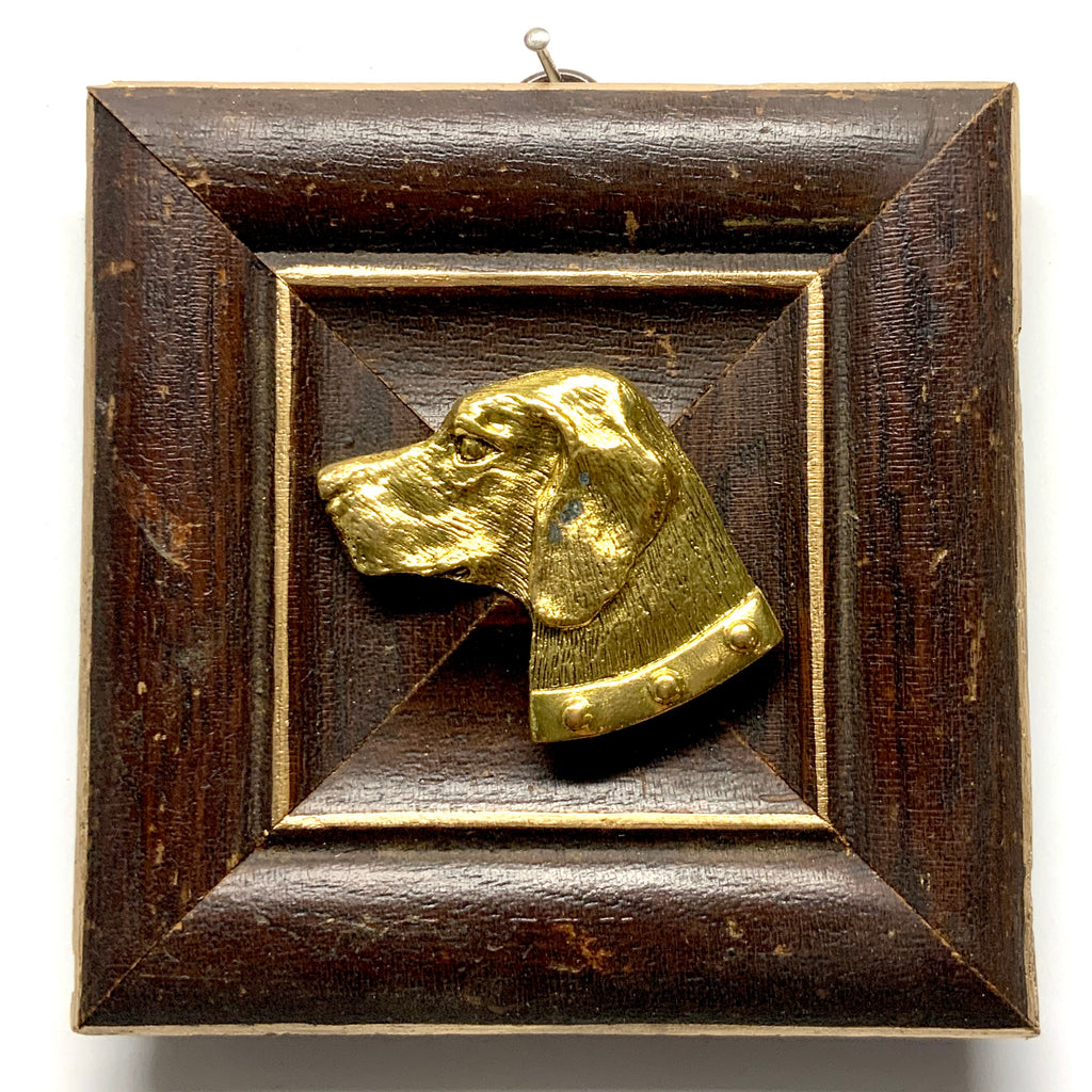 Wooden Frame with Stately Dog (4.75