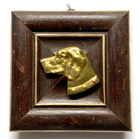 Wooden Frame with Stately Dog (4.75