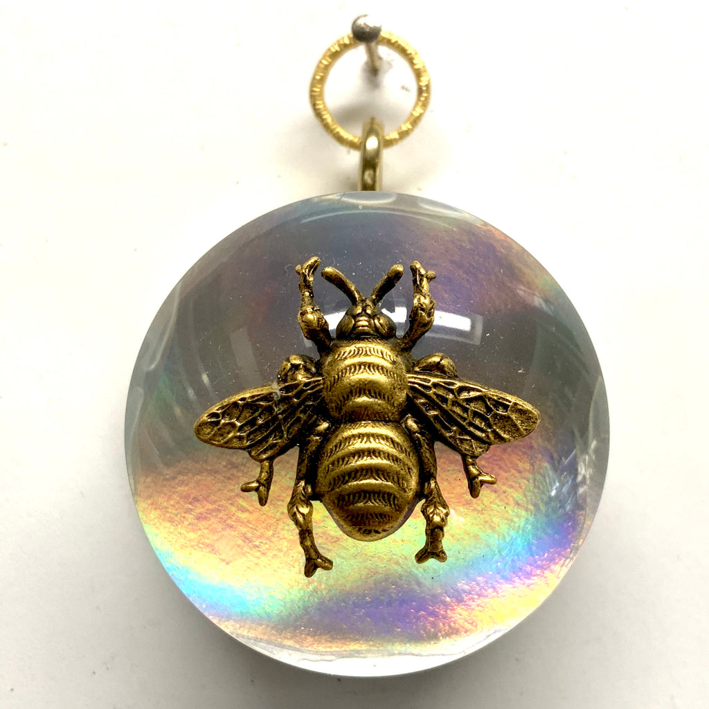 Acrylic Orb Frame with Grande Bee on Mylar / Slight Imperfections (2