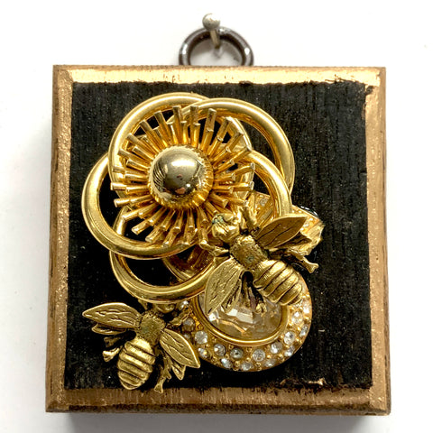 Bourbon Barrel Frame with Napoleonic Bees on Brooch (2.5