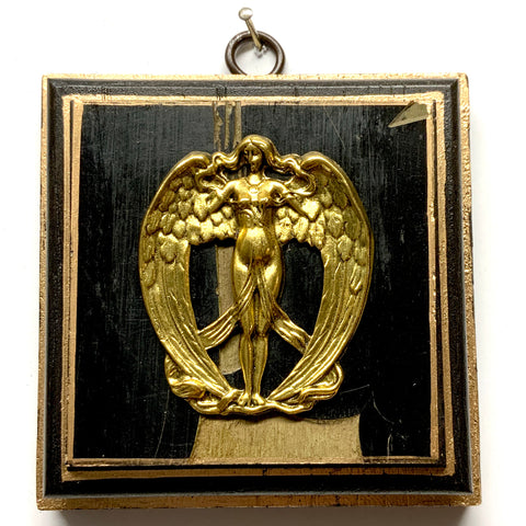 Wooden Frame with Angel on Coromandel (4