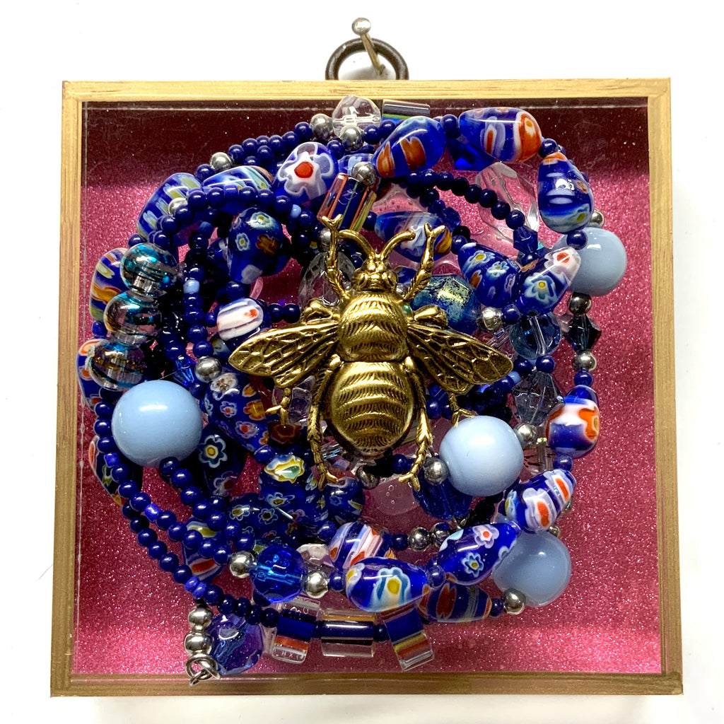 Acrylic Frame with Grande Bee on Necklace / Slight Imperfections (4