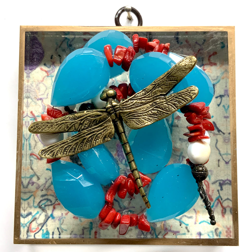 Acrylic Frame with Dragonfly on Necklace / Slight Imperfections (4