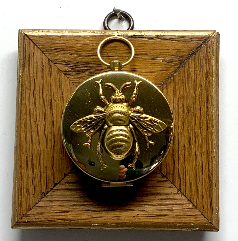Wooden Frame with Grande Bee on Compass (3.75