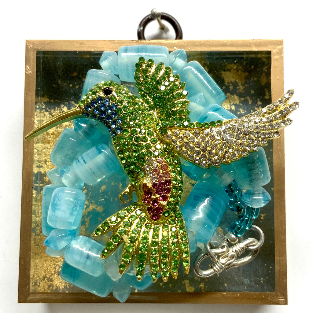 Acrylic Frame with Hummingbird on Necklace / Slight Imperfections (3
