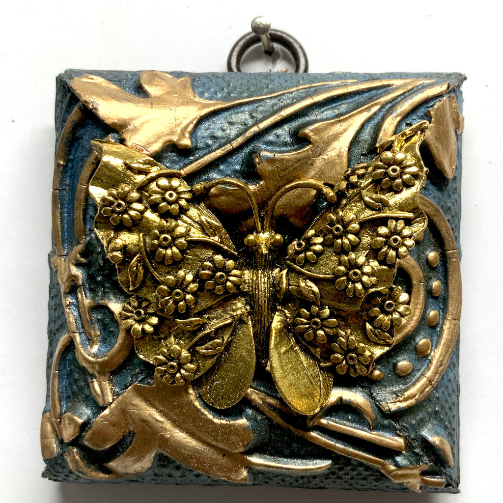 Painted Frame with Butterfly (2.75