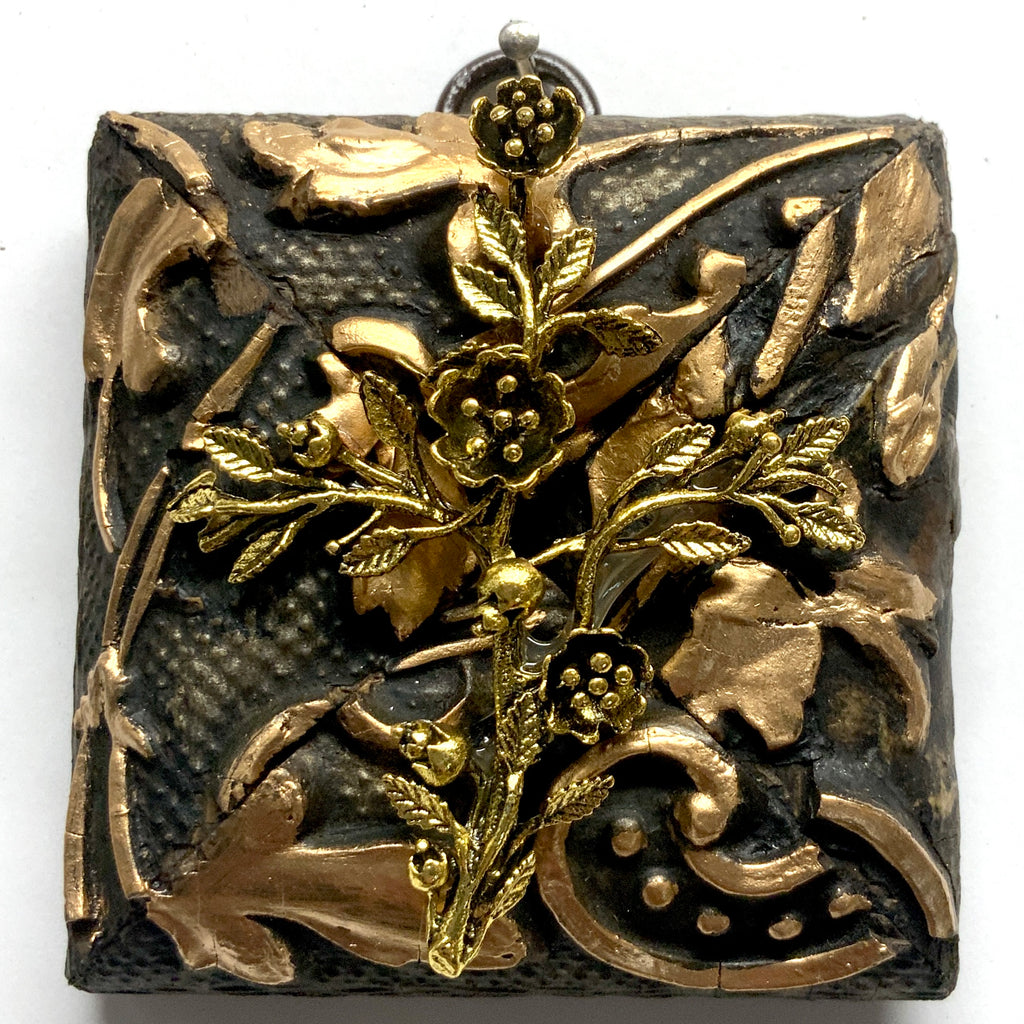 Wooden Frame with Rose Cross (2.75