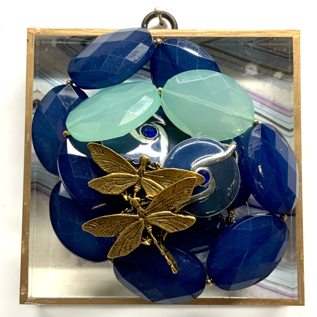 Acrylic Frame with Dragonflies on Necklace / Slight Imperfections (4