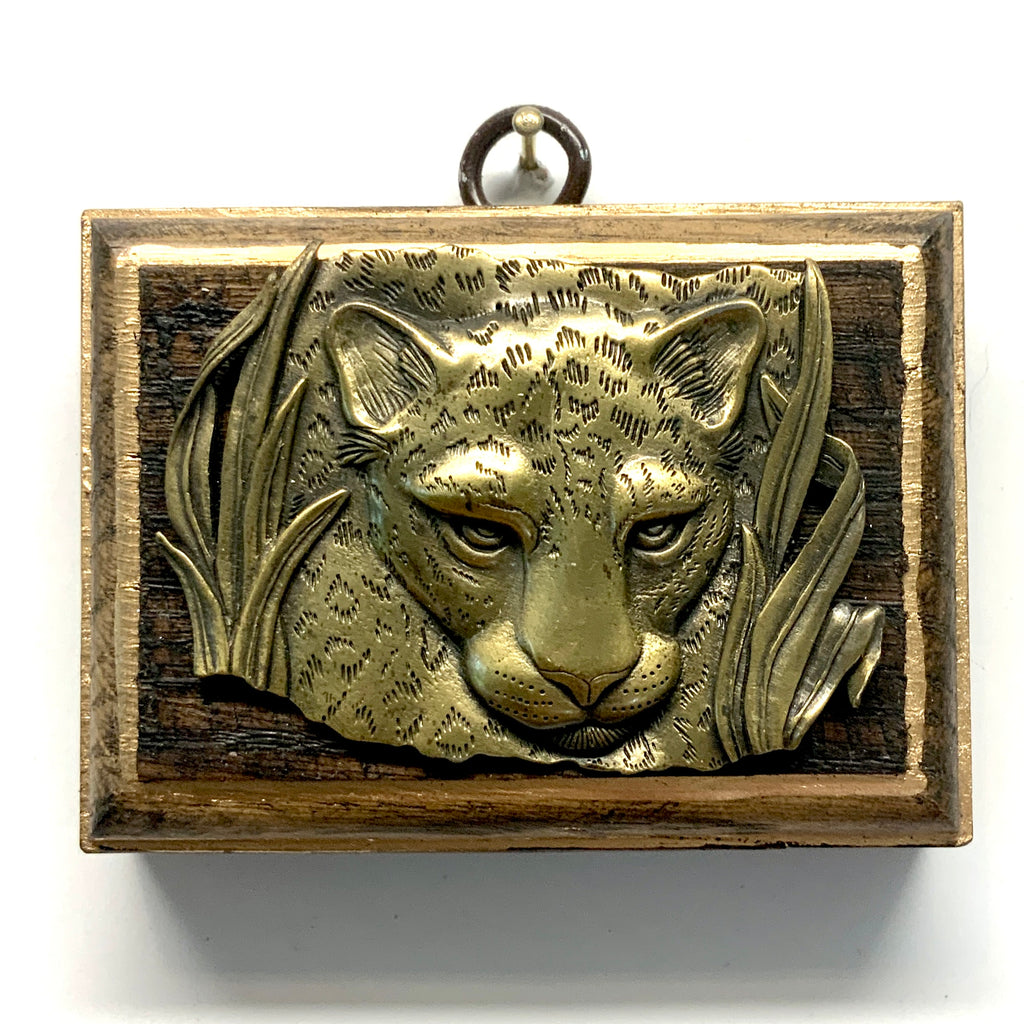 Wooden Frame with Tiger (3.5” wide)