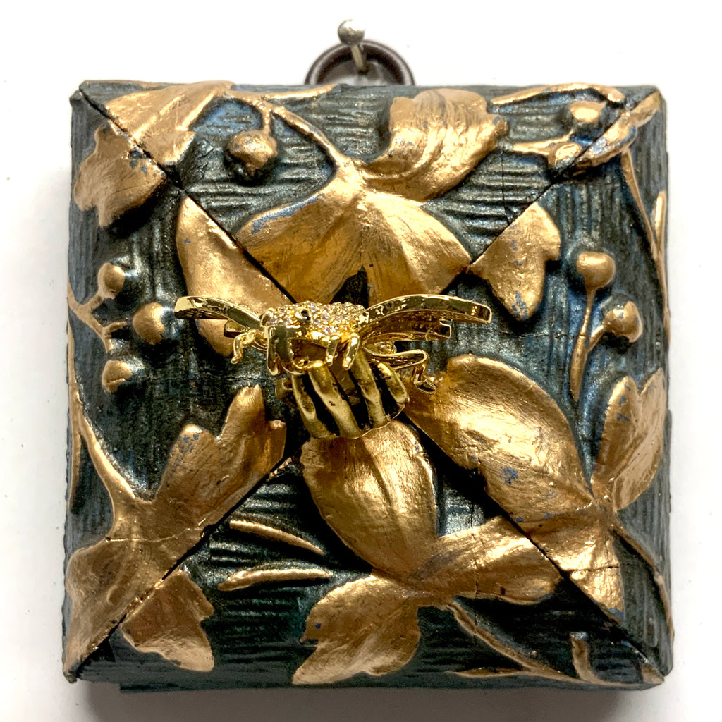 Painted Frame with Sparkle Bee in Hand (3