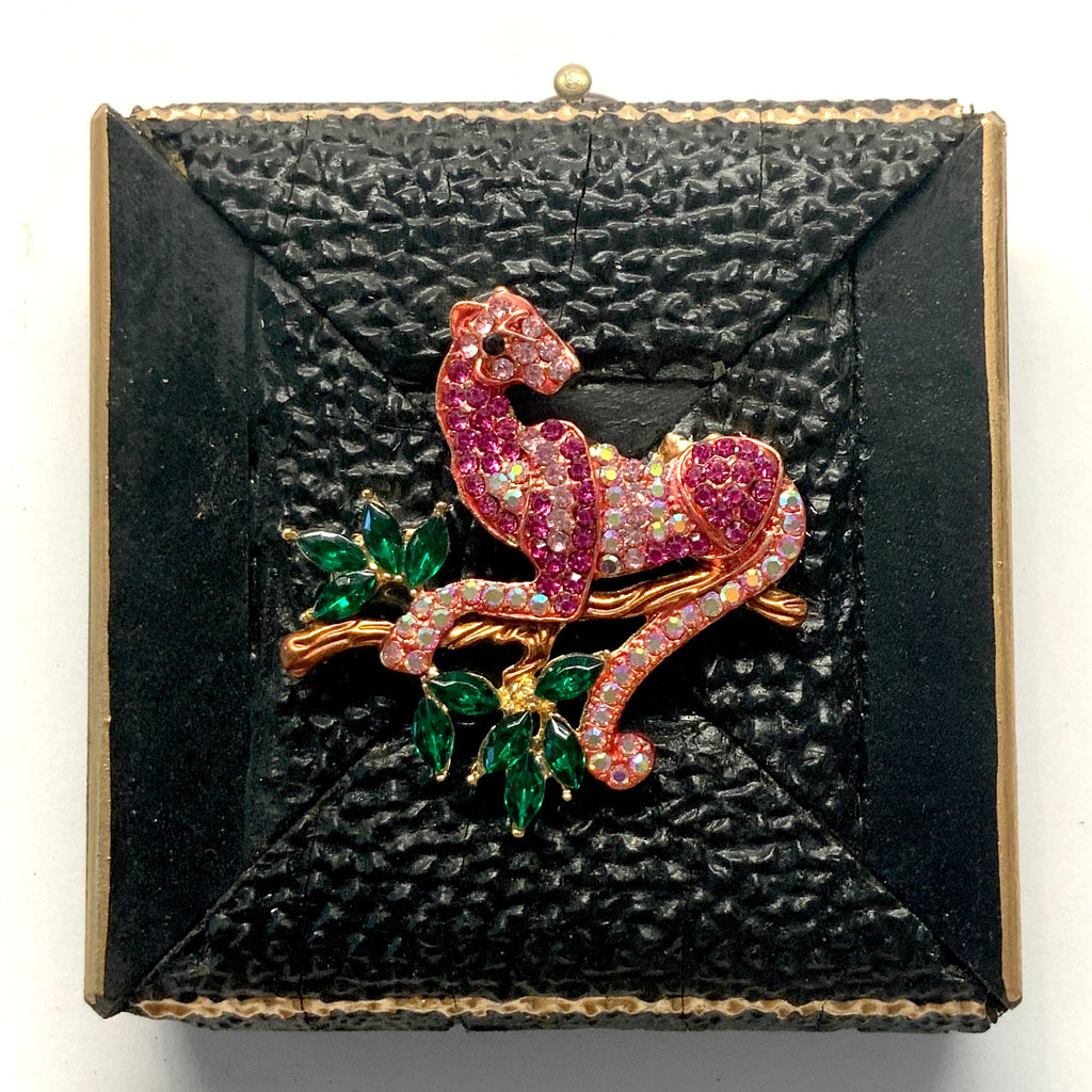 Painted Frame with Sparkle Panther (2.75” wide)