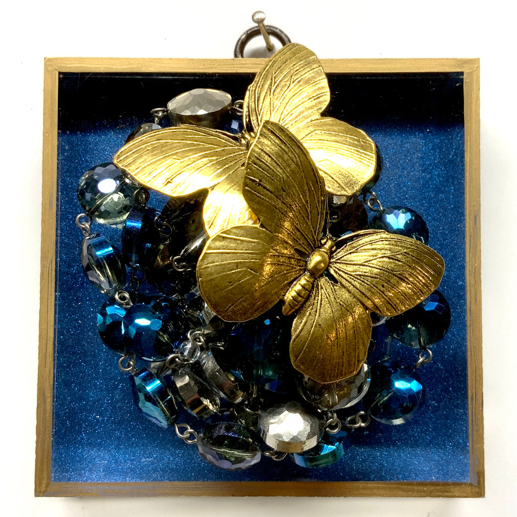 Acrylic Frame with Butterflies on Necklace / Slight Imperfections (4