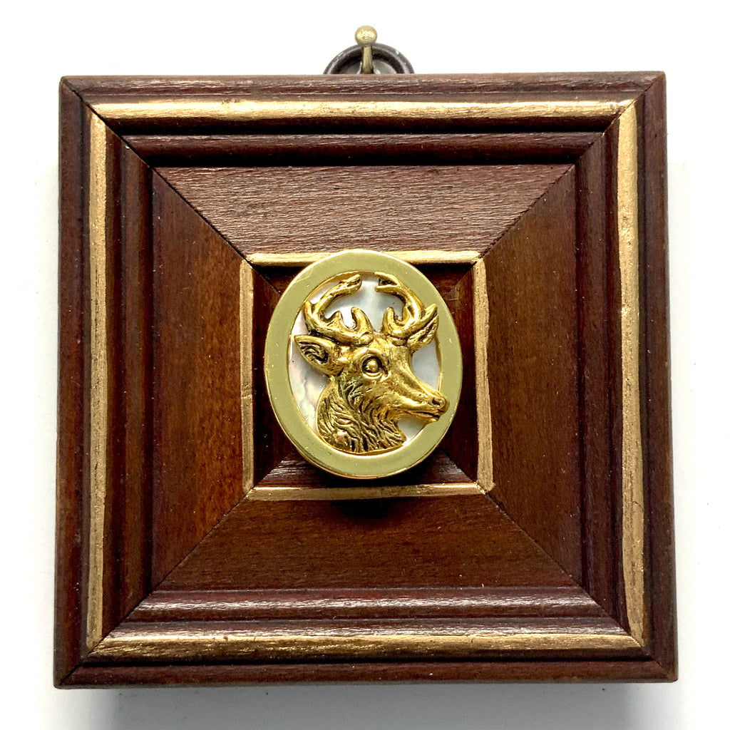 Wooden Frame with Stag (3.25” wide)