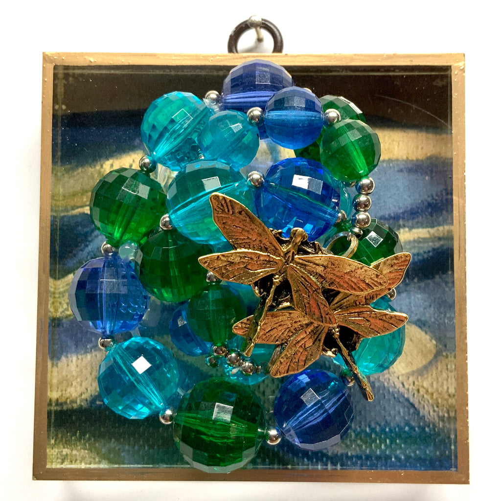Acrylic Frame with Dragonflies on Necklace / Slight Imperfections (4