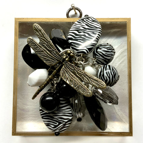 Acrylic Frame with Dragonfly on Necklace / Slight Imperfections (4