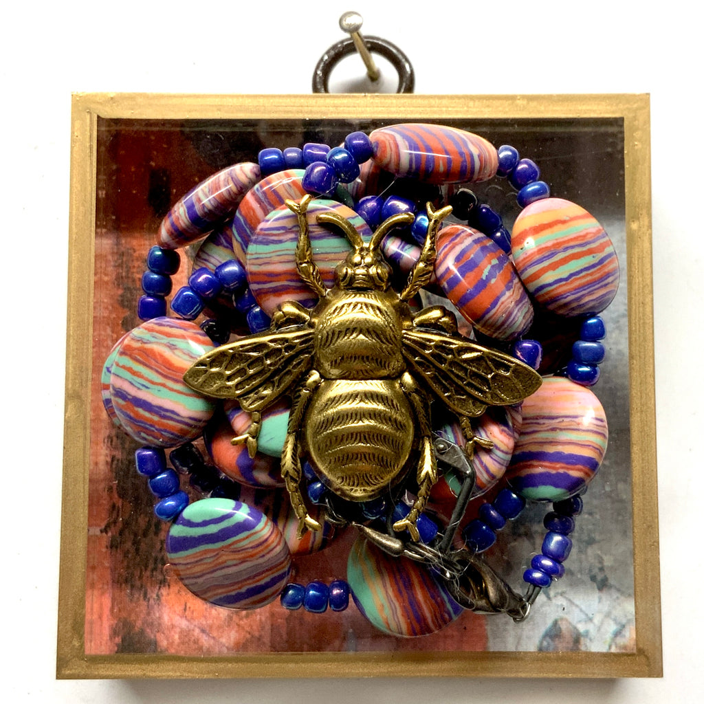 Acrylic Frame with Grande Bee on Necklace / Slight Imperfections (3