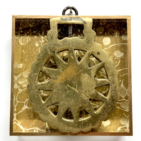 Acrylic Frame with Horse Brass / Slight Imperfections (4