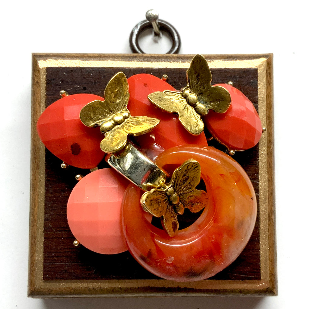 Wooden Frame with Butterflies (2.5