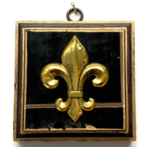 Wooden Frame with Fleur-de-lis on Coromandel (4