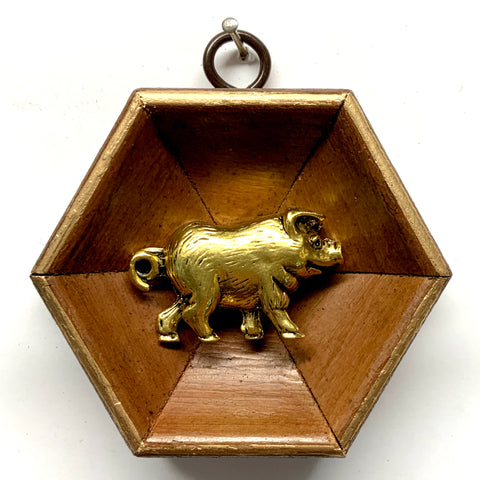 Wooden Frame with Pig (3.25