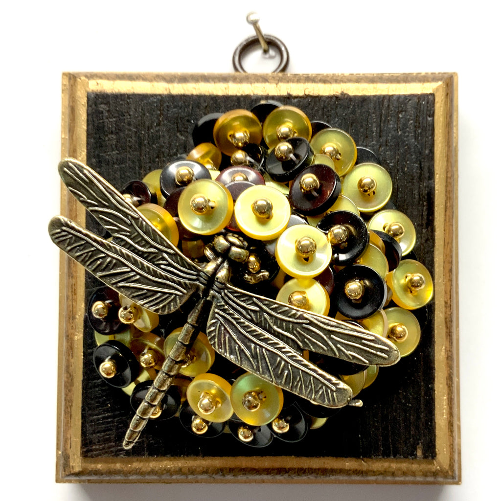 Bourbon Barrel Frame with Dragonfly on Necklace (4