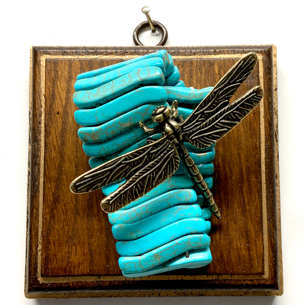 Wooden Frame with Dragonfly on Bracelet (4