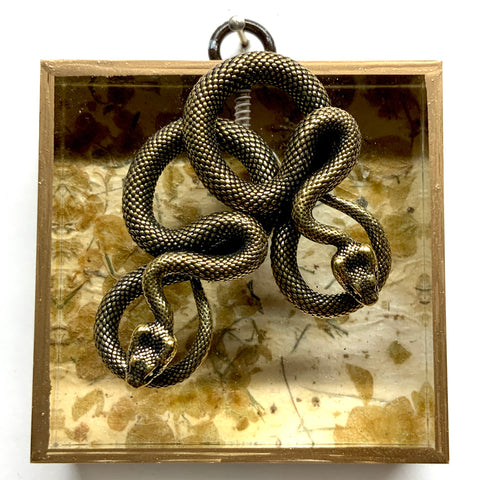 Acrylic Frame with Snakes on Mulberry Paper / Slight Imperfections (3