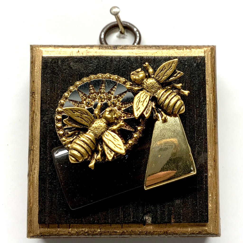 Bourbon Barrel Frame with Napoleonic Bees on Brooch (2.5