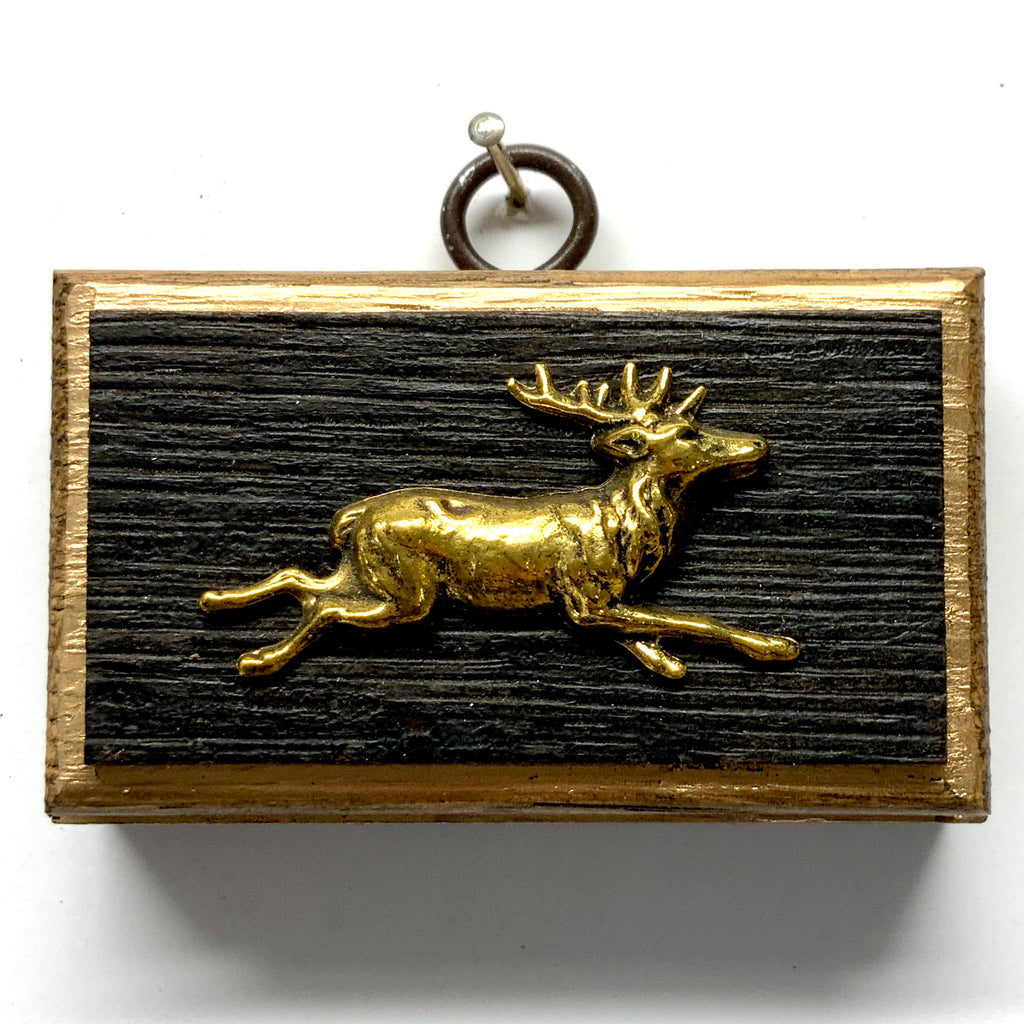 Bourbon Barrel Frame with Stag (3.25