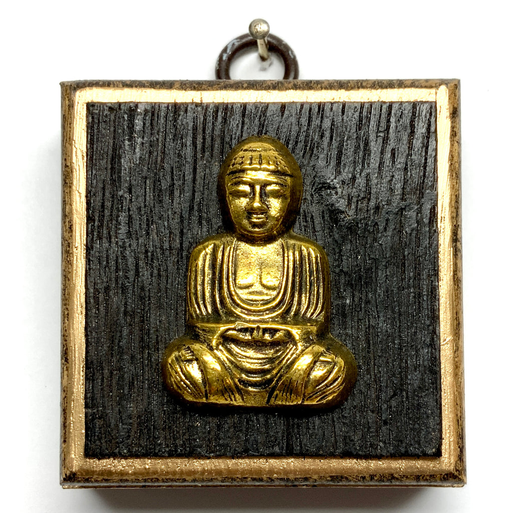 Bourbon Barrel Frame with Buddha (2.25