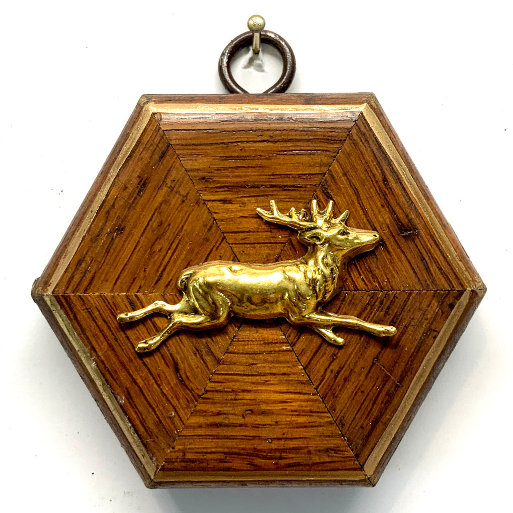 Wooden Frame with Stag (3.25” wide)