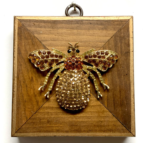 Wooden Frame with Sparkle Bee (3.75
