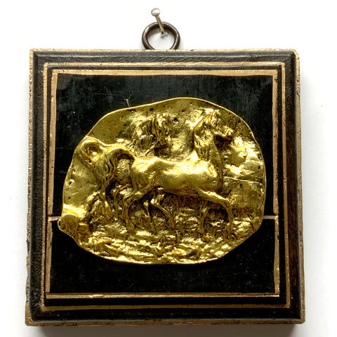 Painted Frame with Horses on Coromandel (4