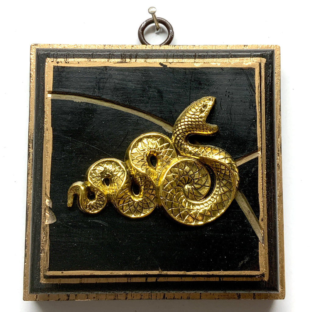 Wooden Frame with Snake on Coromandel (4