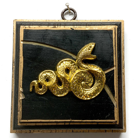 Wooden Frame with Snake on Coromandel (4