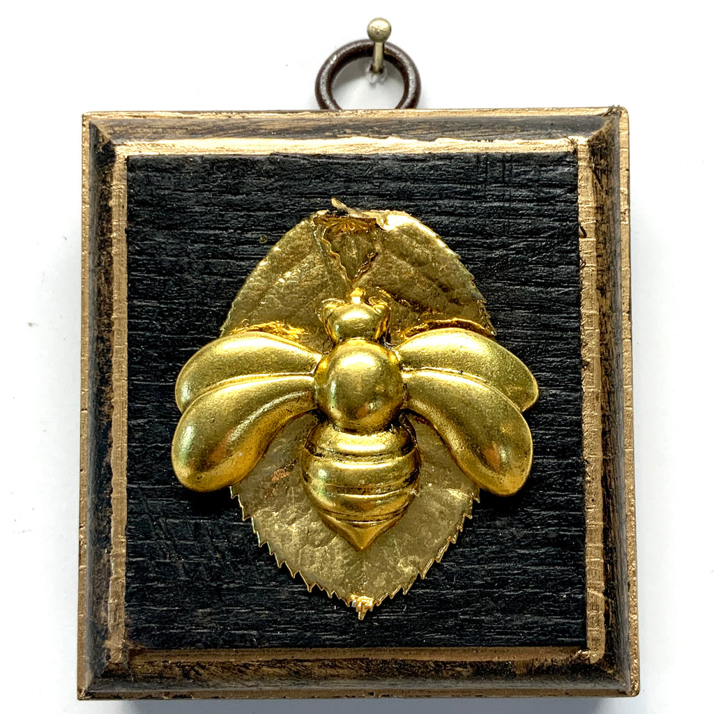Bourbon Barrel Frame with Bee on Brooch (2.75” wide)