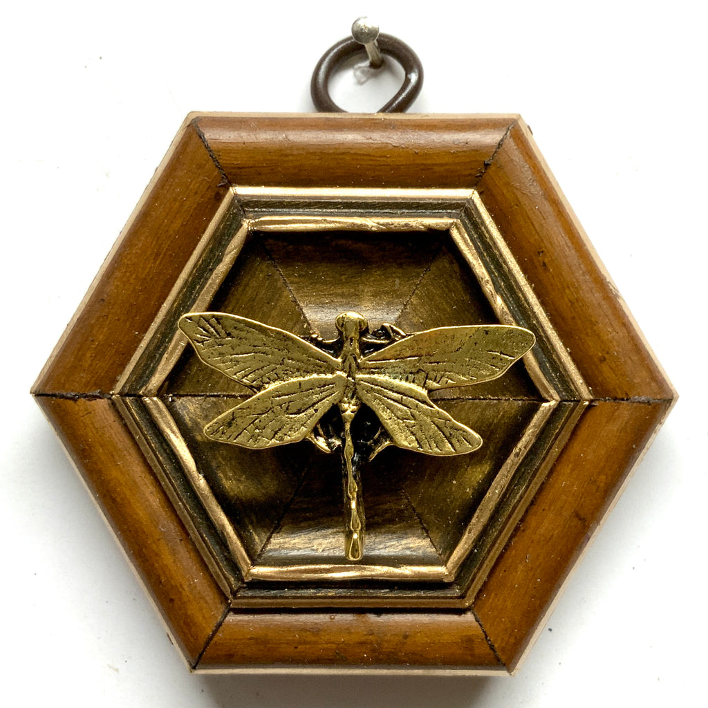 Wooden Frame with Dragonfly (3.25
