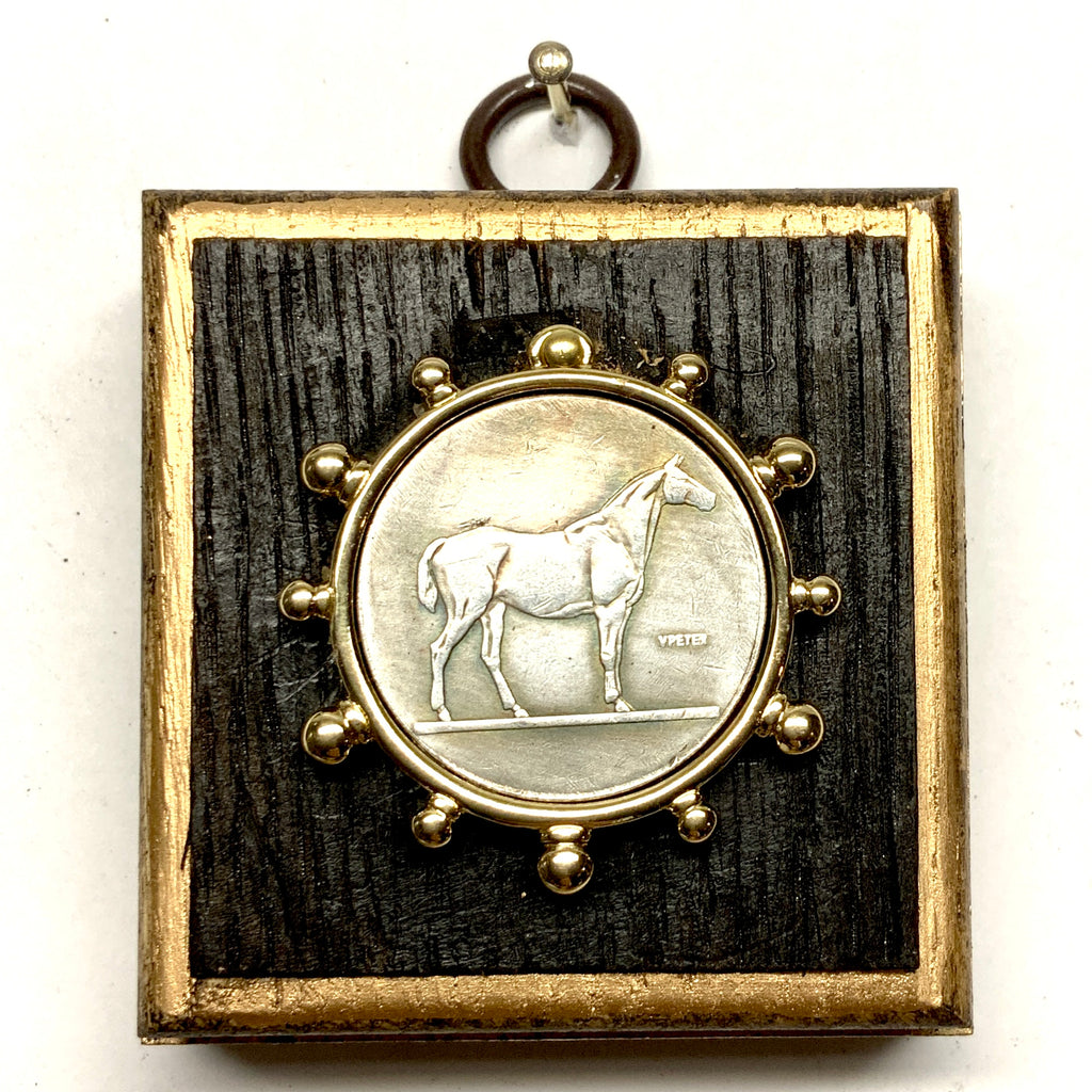 Bourbon Barrel Frame with Horse Coin (2.25” wide)