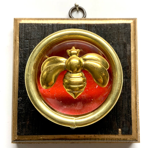 Bourbon Barrel Frame with Deco Bee on Acrylic Orb (4