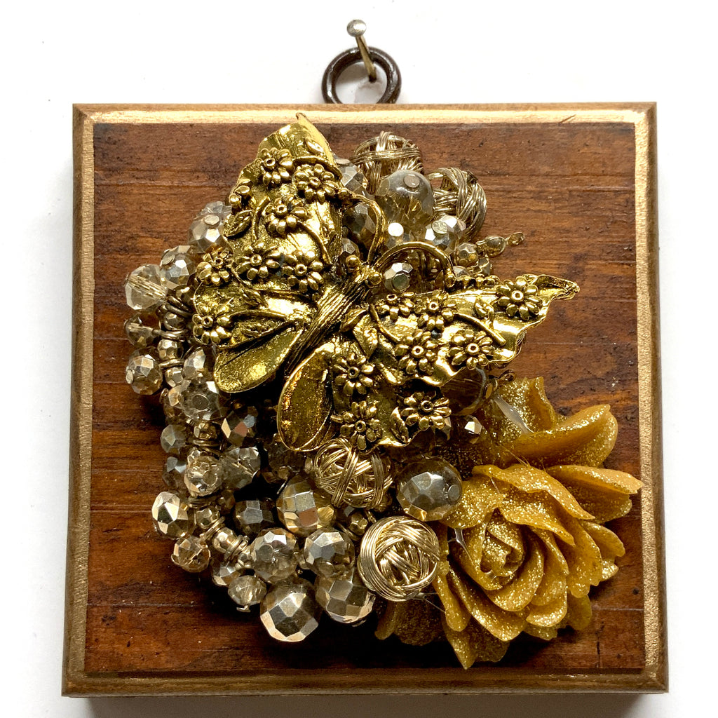 Wooden Frame with Butterfly on Necklace (4