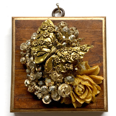 Wooden Frame with Butterfly on Necklace (4