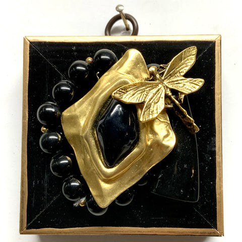 Modern Lacquered Frame with Dragonfly on Necklace (3