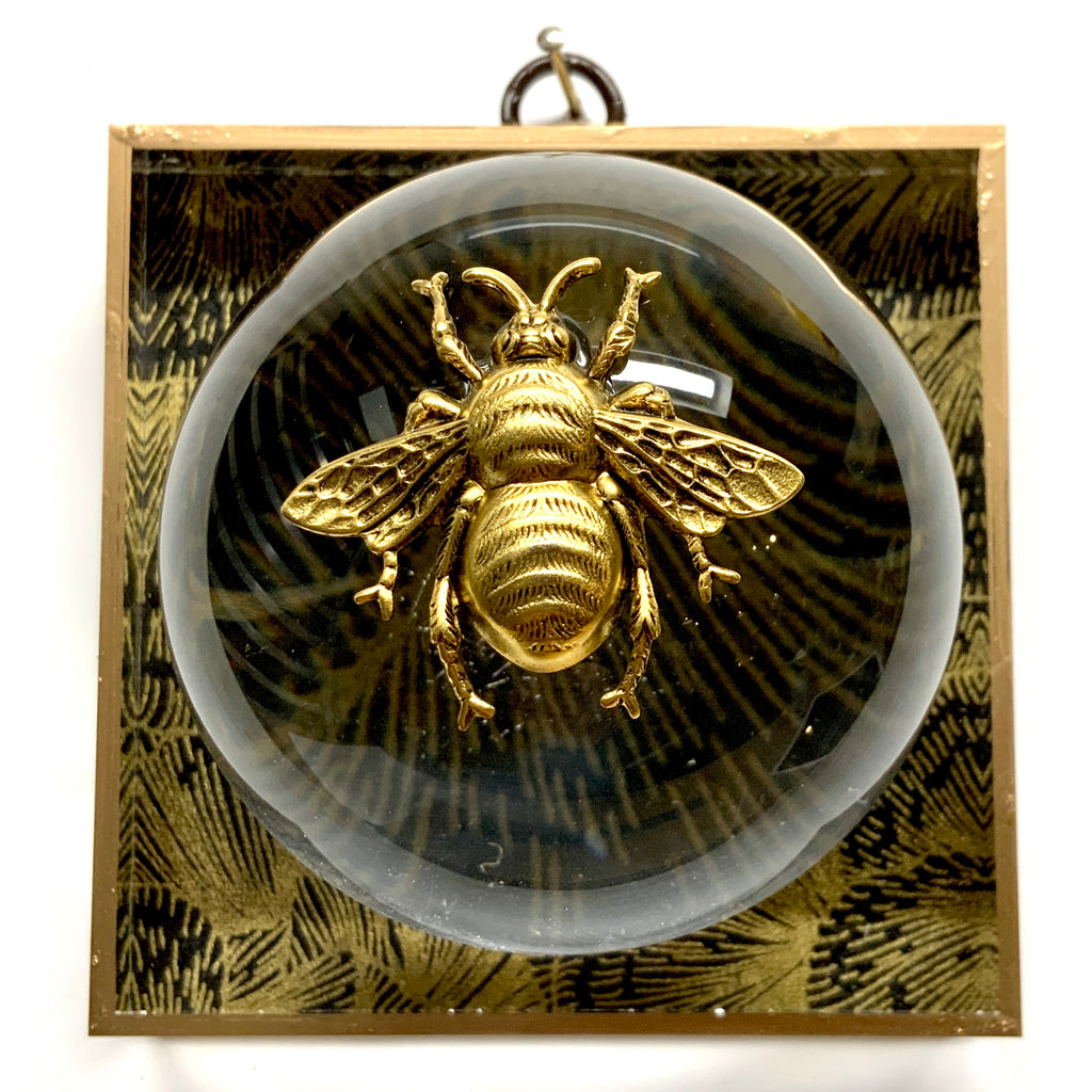 Acrylic Frame with Grande Bee on Acrylic Orb / Slight Imperfections (4