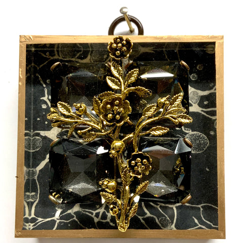 Acrylic Frame with Rose Cross / Slight Imperfections (3