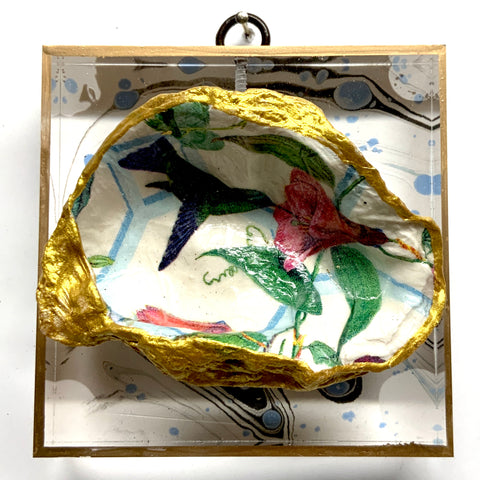 Acrylic Frame with Hummingbird Oyster Shell / Slight Imperfections (4