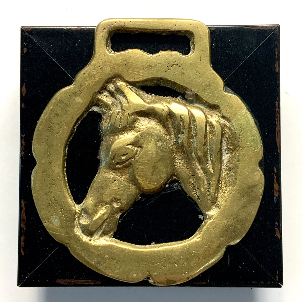 Modern Lacquered Frame with Horse Brass (3” wide)