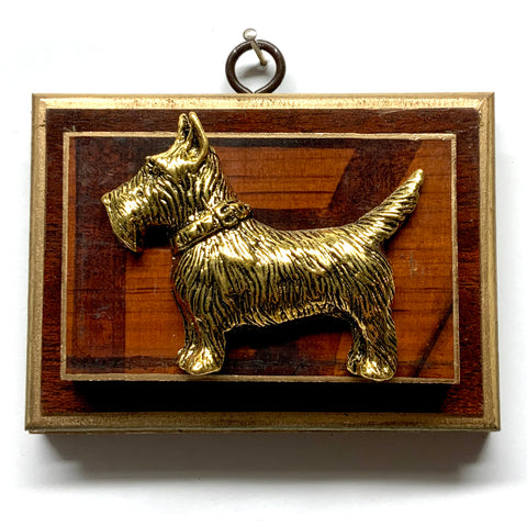 Wooden Frame with Terrier on Coromandel (4.5