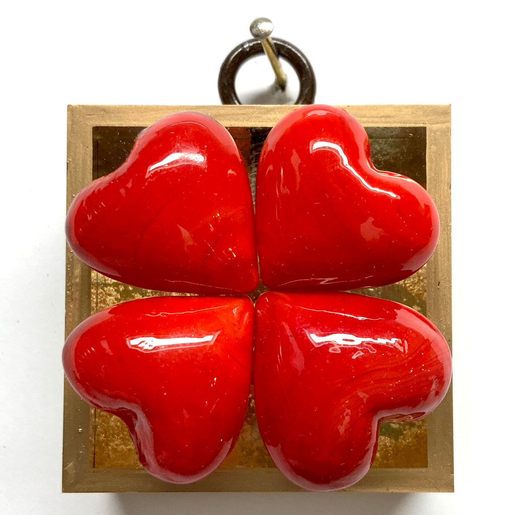 Acrylic Frame with Hearts / Slight Imperfections (2