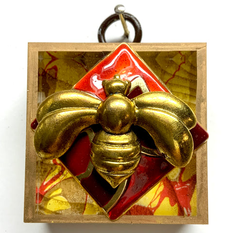 Acrylic Frame with Deco Bee / Slight Imperfections (2