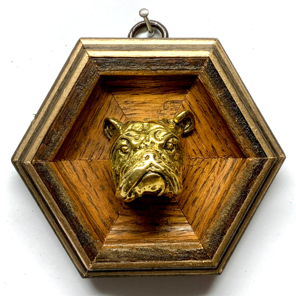 Wooden Frame with Bulldog (3.75